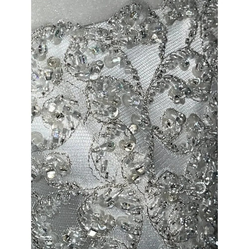 Maggie Sottero Imperial Gown Brielle Wedding Dress Strapless Bustle Train 12 - Picture 16 of 16